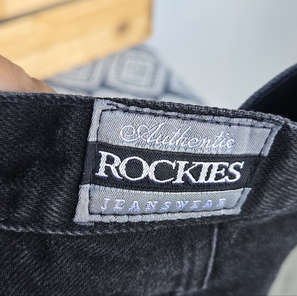 Vintage Authentic Rockies Jeanswear Bareback Sz 9/10 Slim Bootcut Western - Picture 3 of 11